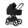 Carucior copii cu landou pliabil Future Design Inspiro Pure Black SE 4in1 cu Cybex Cloud G Plus ADAC si baza isofix