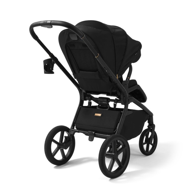 Carucior copii cu landou pliabil Future Design Inspiro Pure Black SE 4in1 cu Cybex Cloud G Plus ADAC si baza isofix