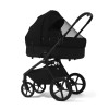 Carucior copii cu landou pliabil Future Design Inspiro Pure Black SE 4in1 cu Cybex Cloud G Plus ADAC si baza isofix