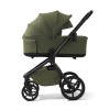 Carucior copii cu landou pliabil Future Design Inspiro Silk Olive 3in1 cu Cybex Cloud G Plus ADAC