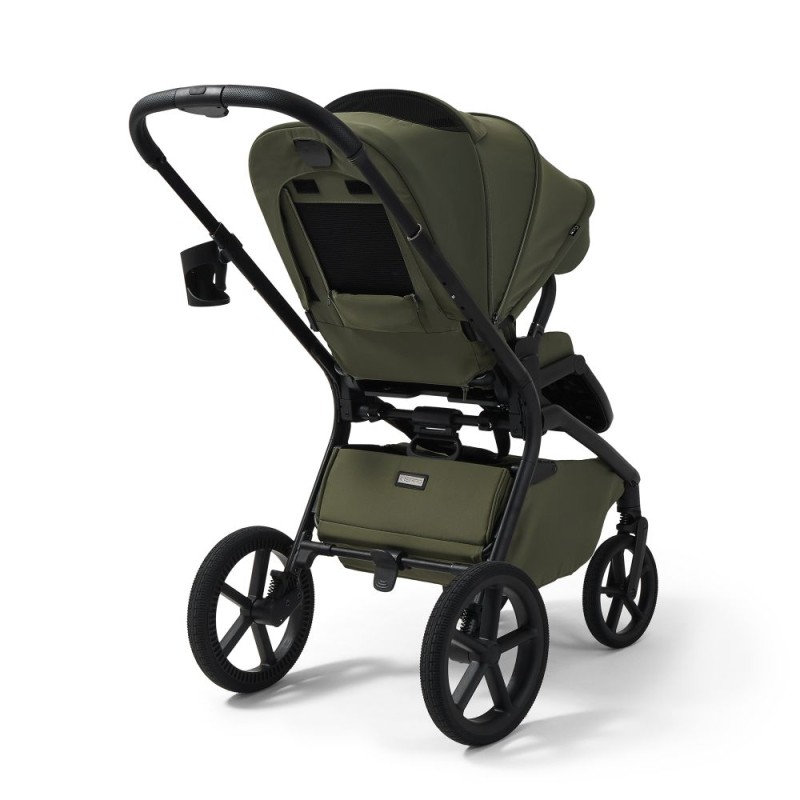 Carucior copii cu landou pliabil Future Design Inspiro Silk Olive 3in1 cu Cybex Cloud G Plus ADAC