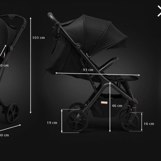 Carucior sport compact XRay Pro Future Design Jet Black