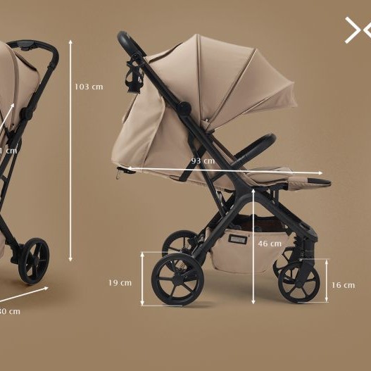 Carucior sport compact Future Design XRay SE Almond Cream