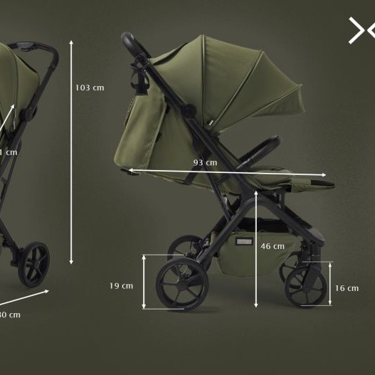 Carucior sport compact Future Design XRay SE Silk Olive