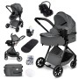 Carucior copii 3 in 1 multifunctional Soho S2 – Grey GagaDumi