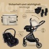 Carucior copii 3 in 1 multifunctional Soho S3 – Beige GagaDumi