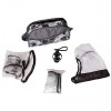 Carucior Hubners Dalia Lux 3 in 1 Grey Flowers