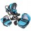 Carucior Hubners Dalia Lux 3 in 1 Blue Dots