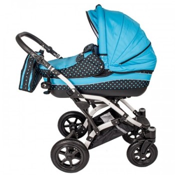 Carucior Hubners Dalia Lux 3 in 1 Blue Dots