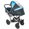 Carucior Hubners Dalia Lux 3 in 1 Blue Dots