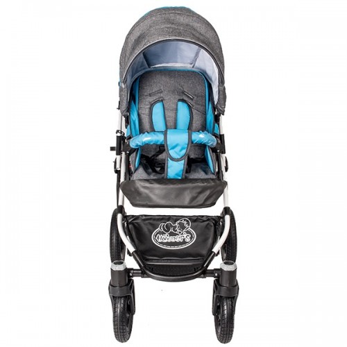 Carucior Hubners Dalia Lux 3 in 1 Blue Grey