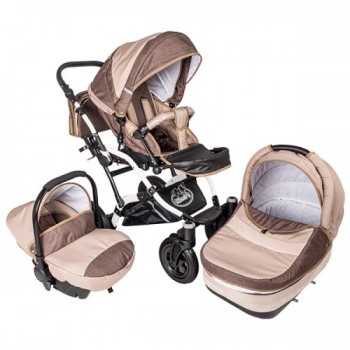 Carucior Hubners Dalia Lux 3 in 1 Beige