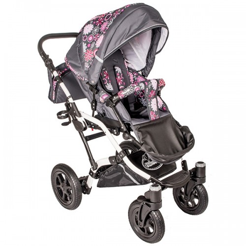 Carucior Hubners Dalia Lux 3 in 1 Pink Flowers