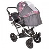 Carucior Hubners Dalia Lux 3 in 1 Pink Flowers