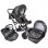 Carucior Hubners Dalia Lux 3 in 1 White Flowers