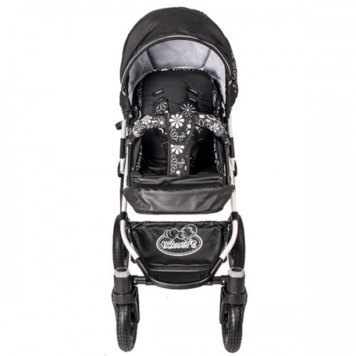 Carucior Hubners Dalia Lux 3 in 1 White Flowers