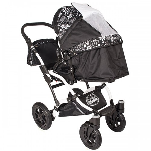 Carucior Hubners Dalia Lux 3 in 1 White Flowers