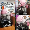 Carucior copii 3 in 1 Hybryd Adamex Pink B61