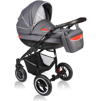 Carucior Crooner 3 in 1 - Vessanti - Grey Red