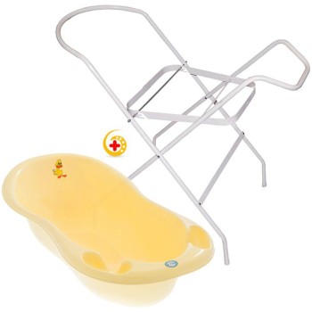 Cadita Piscot 102 cm + Suport cadita - Galben
