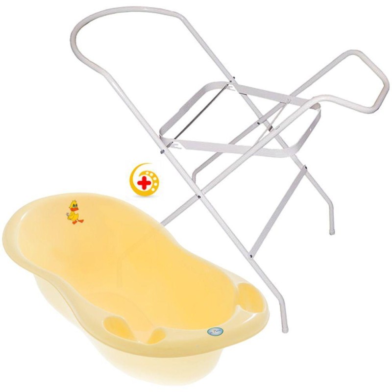 Cadita Piscot 102 cm + Suport cadita - Galben