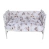 Set lenjerie bumbac 5 piese pentru saltea de 120 x 60 cm ambalata intr-o gentuta de transport