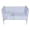 Set lenjerie bumbac 5 piese pentru saltea de 120 x 60 cm ambalata intr-o gentuta de transport