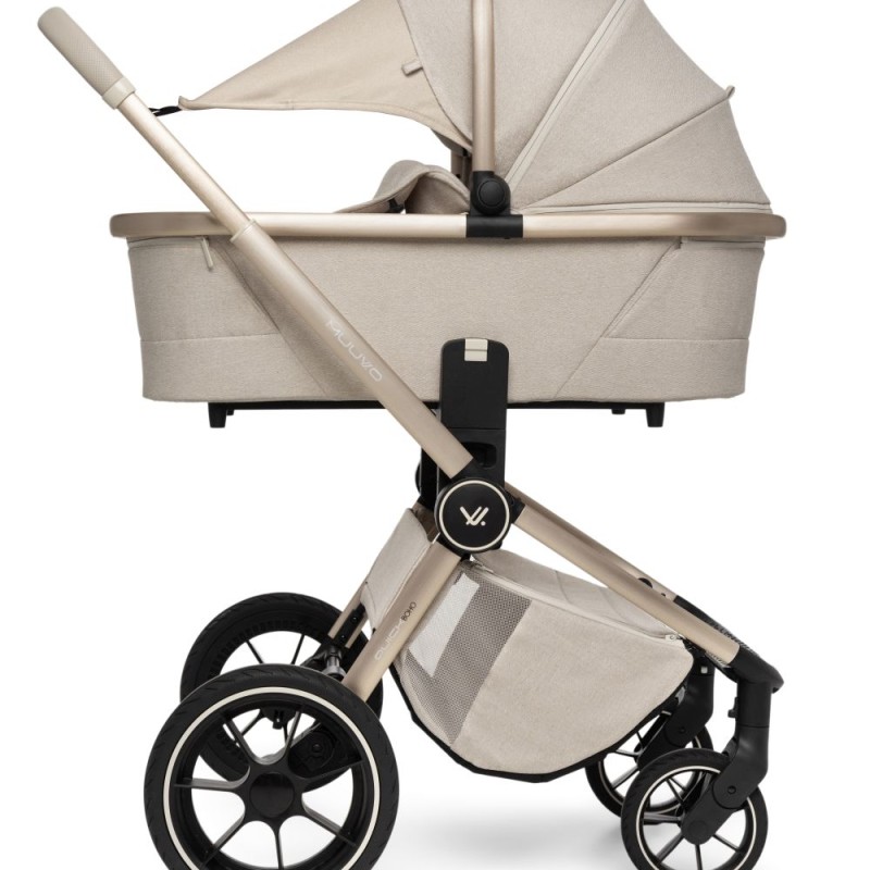 Carucior copii 4 in 1 Muuvo Quick Boho Beige cu Cybex Cloud G Plus i-size recline testata ADAC si baza isofix rotativa