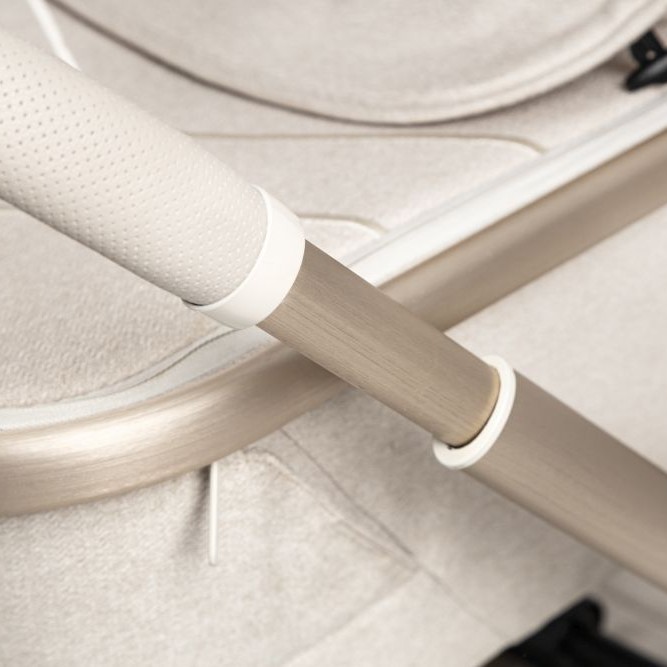 Carucior copii 4 in 1 Muuvo Quick Boho Beige cu Cybex Cloud G Plus i-size recline testata ADAC si baza isofix rotativa