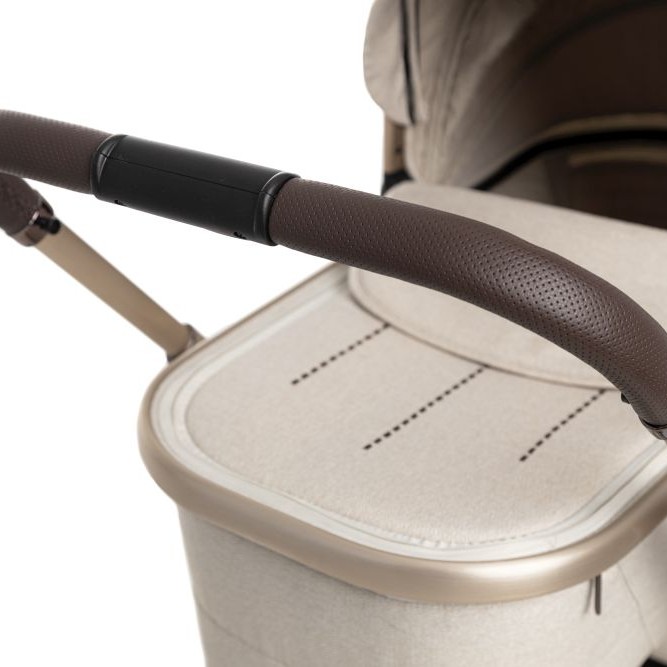 Carucior copii 3 in 1 Muuvo Quick Boho Brown cu Cybex Cloud G Plus i-size recline testata ADAC