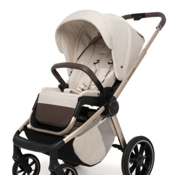 Carucior copii 4 in 1 Muuvo Quick Boho Brown cu Cybex Cloud G Plus i-size recline testata ADAC si baza isofix rotativa