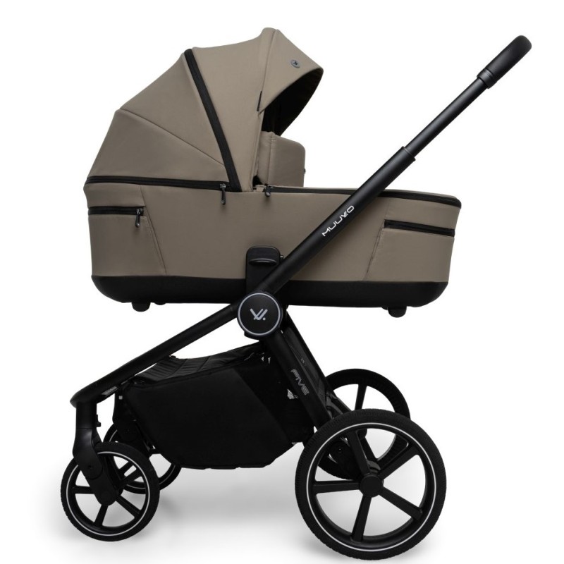 Carucior copii Muuvo Five 3in1 Mokka cu Cybex Cloud G Plus ADAC