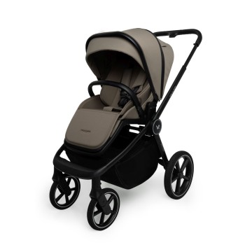 Carucior copii cu landou pliabil Muuvo Fold Mokka 3in1 cu Cybex Cloud G Plus ADAC