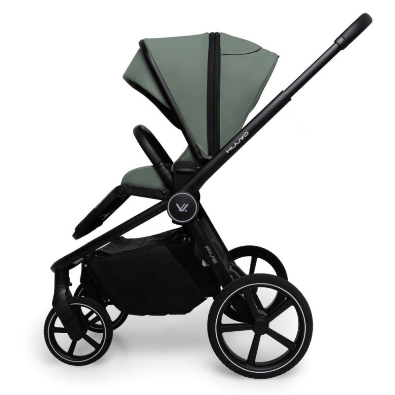 Carucior copii cu landou pliabil Muuvo Fold Pine Green 4in1 cu Cybex Cloud G Plus ADAC si isofix
