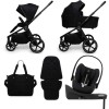  Carucior copii Muuvo Five Black 4in1 cu Cybex Cloud G Plus ADAC si isofix