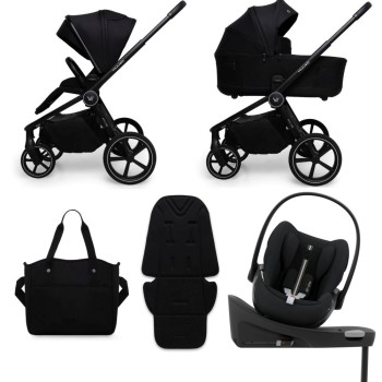  Carucior copii Muuvo Five Black 4in1 cu Cybex Cloud G Plus ADAC si isofix