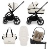 Carucior copii Muuvo Five Desert Sand 4in1 cu Cybex Cloud G Plus ADAC si isofix