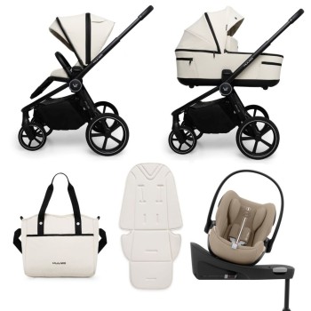 Carucior copii Muuvo Five Desert Sand 4in1 cu Cybex Cloud G Plus ADAC si isofix