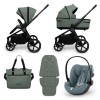 Carucior copii Muuvo Five 3in1 Pine Green cu Cybex Cloud G Plus ADAC