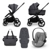  Carucior copii Muuvo Five Graphite 3in1 cu Cybex Cloud G Plus ADAC