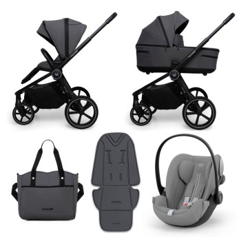  Carucior copii Muuvo Five Graphite 3in1 cu Cybex Cloud G Plus ADAC