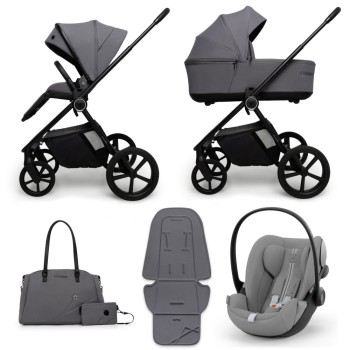 Carucior copii Muuvo One Gris 3in1 cu Cybex Cloud G Plus ADAC