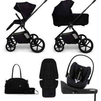 Carucior copii Muuvo One Negro 4in1 cu Cybex Cloud G Plus ADAC si isofix