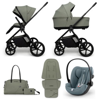 Carucior copii Muuvo One Olive 3in1 cu Cybex Cloud G Plus ADAC