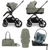 Carucior copii Muuvo One Olive 4in1 cu Cybex Cloud G Plus ADAC si isofix