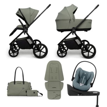 Carucior copii Muuvo One Olive 4in1 cu Cybex Cloud G Plus ADAC si isofix