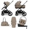 Carucior copii Muuvo One Praline 4in1 cu Cybex Cloud G Plus ADAC si isofix