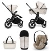 Carucior copii 3 in 1 Muuvo Quick 4.0 Desert Sand cu Cybex Cloud G Plus i-size recline testata ADAC