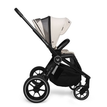 Carucior copii 4 in 1 Muuvo Quick 4.0 Desert Sand cu Cybex Cloud G Plus i-size recline ADAC si baza isofix rotativa