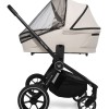 Carucior copii 4 in 1 Muuvo Quick 4.0 Desert Sand cu Cybex Cloud G Plus i-size recline ADAC si baza isofix rotativa